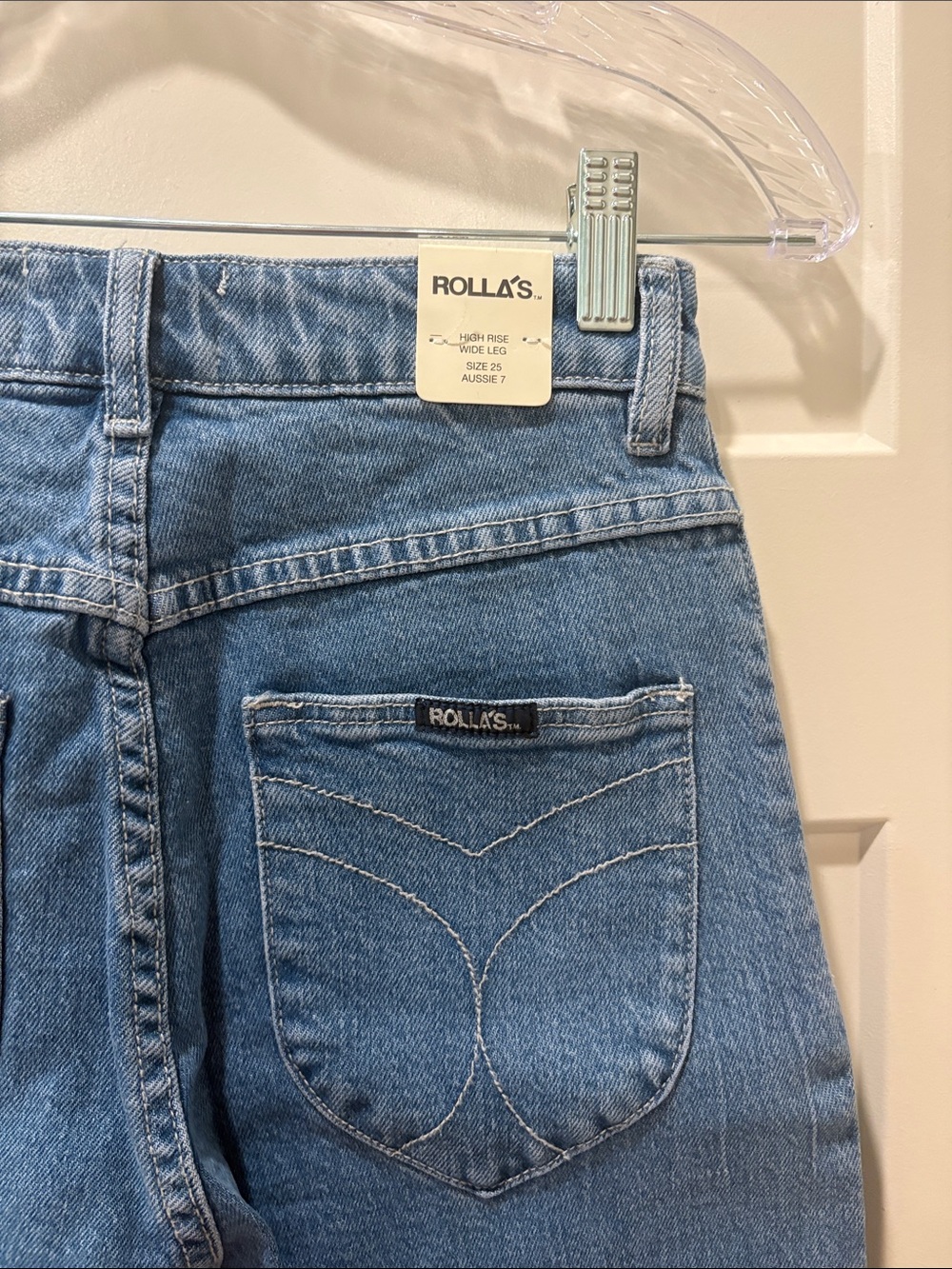 ROLLA'S Medium Blue Wide-Leg Jeans - Picture 5 of 7